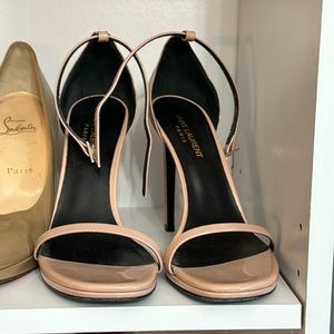 Saint Laurent size 38.5 nude heel sandal